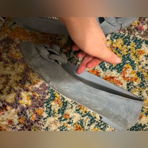 Chanel Suede Cap Toe Camellia Ballerina Flats - Picture 14 of 14